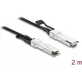 Delock Twinax Cable QSFP+ Male to QSFP+ Male 40 Gbps 2 m
