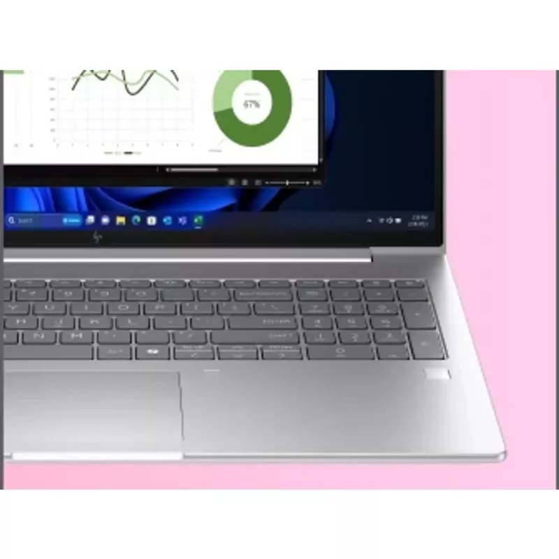 HP EliteBook 6 G1i 16 colių Ultra 7 265U 24GB DDR5 512GB SSD Windows 11 Pro Pike Sidabrinis Aliuminis 3M Vietoje