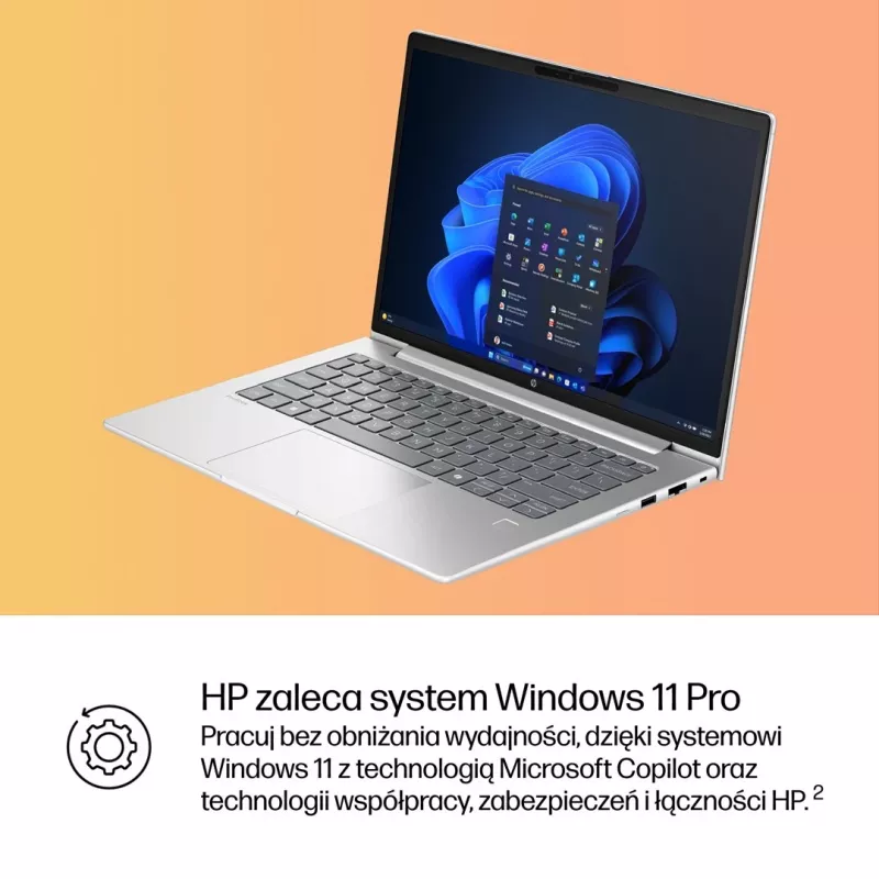HP ProBook 4 G1i 14 colių Ultra 7 255U 16GB DDR5 512GB SSD WUXGA Windows 11 Pro Sidabrinis 3M OnSite