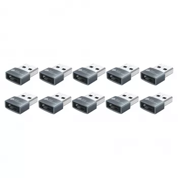 Good Connections USB 2.0 Adapter USB-A Male to USB-C Female 10-Pack