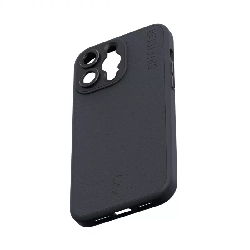 ShiftCam LensUltra Back Cover su objektyvo laikikliu, skirta iPhone 14 Pro Max, MagSafe, juoda