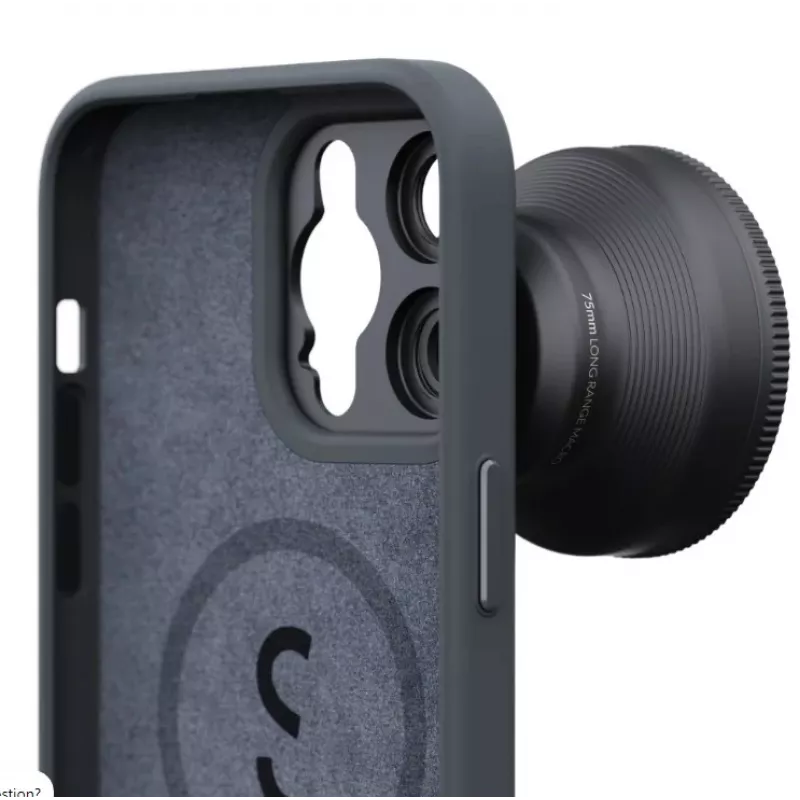 ShiftCam LensUltra Back Cover su objektyvo laikikliu, skirta iPhone 14 Pro Max, MagSafe, juoda