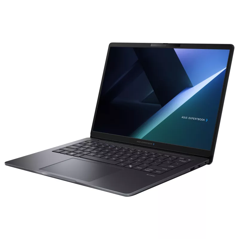 ASUS ExpertBook BM3 BM3406CHA-LY0063X 14 inch nešiojamas kompiuteris - AMD Ryzen 5 7530U - 16GB RAM - 512GB SSD - Windows 11 Pro - Star Black - Vokiška klaviatūra