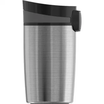 SIGG 8695.50 Hot & Cold vakuuminis butelis su vienos rankos mygtuku, 0,27 L, obsidiano juodos spalvos, nerūdijantis plienas
