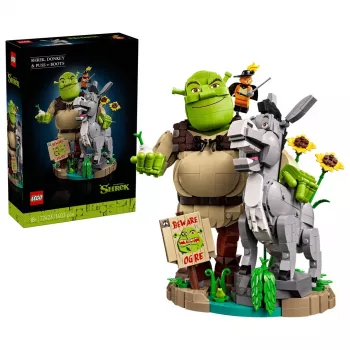 LEGO ICONS 72423 Šrekas, Asiliukas ir Katinas su Batais