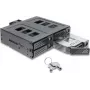Delock 5.25 inch tvirtinimo rėmelis 4 x 2.5 inch SATA arba SAS HDD / SSD su spyna