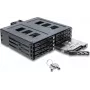 Delock 5.25 inch keitimo rėmelis 8 x 2.5 inch SATA arba SAS HDD / SSD su spyna