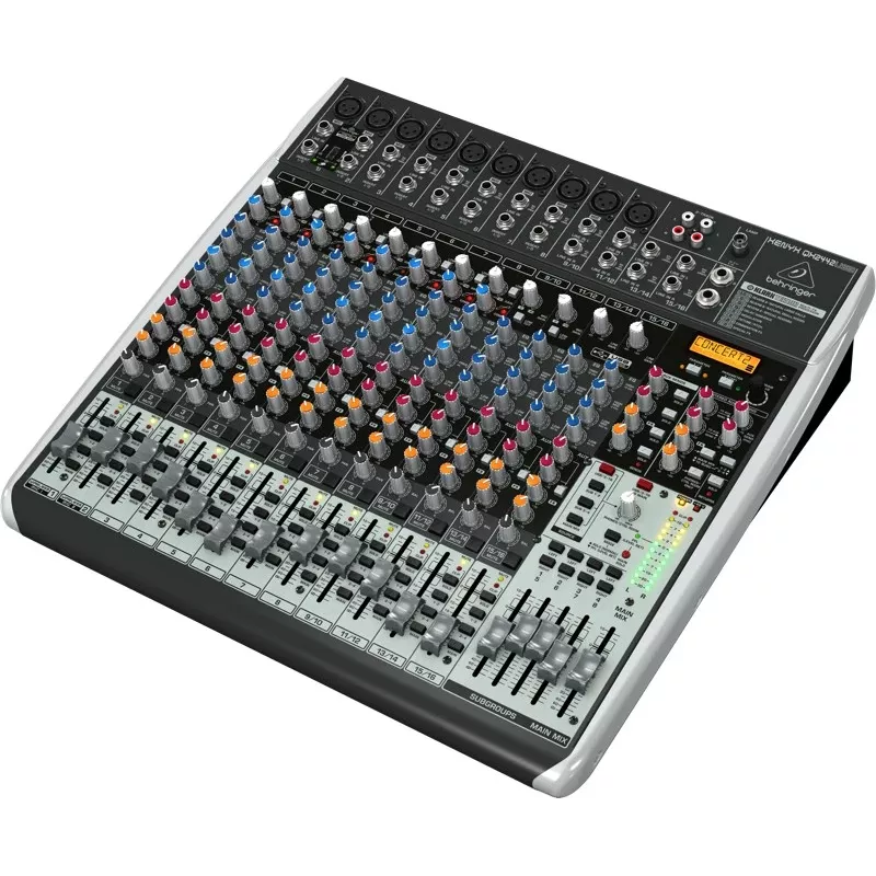Behringer QX2442USB 24 įėjimų 4/2 magistralės analoginis maišytuvas su USB sąsaja ir FX
