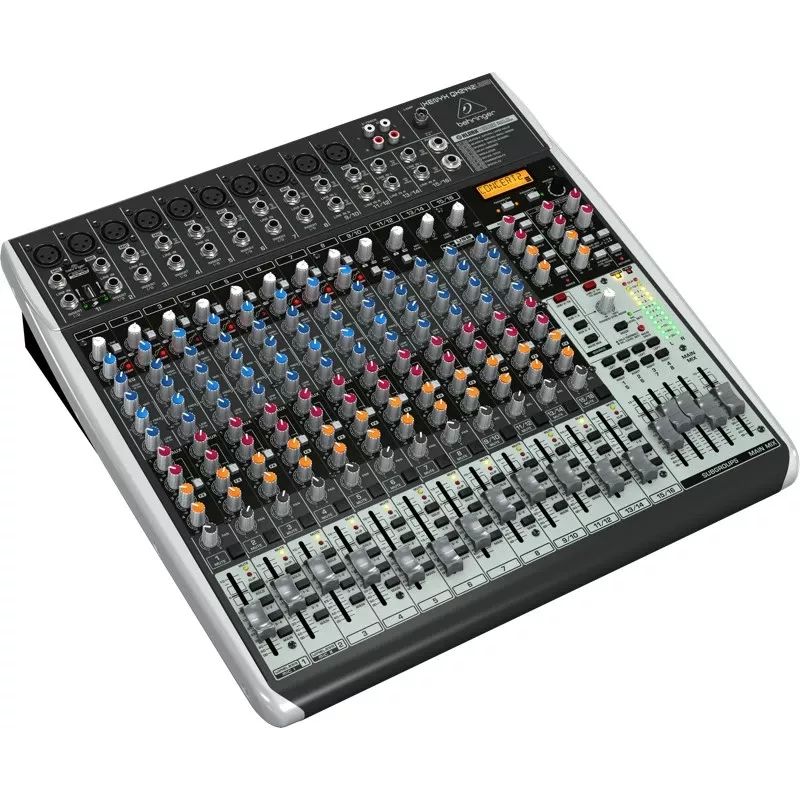 Behringer QX2442USB 24 įėjimų 4/2 magistralės analoginis maišytuvas su USB sąsaja ir FX