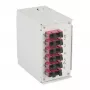 EFB-ELEKTRONIK DIN Rail OM4 Splice Box, 12x SC Pigtail, 6x SC-Duplex Coupler, Light Grey (BHS70203.12OM4)