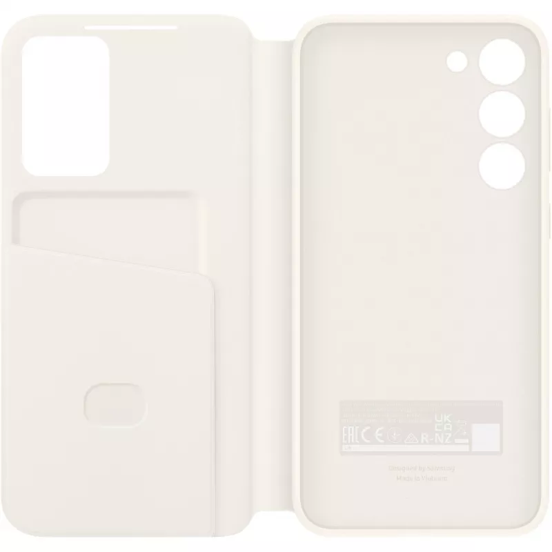 Samsung Smart View Wallet Case, skirtas Galaxy S23+, Cream (EF-ZS916CUEGWW)