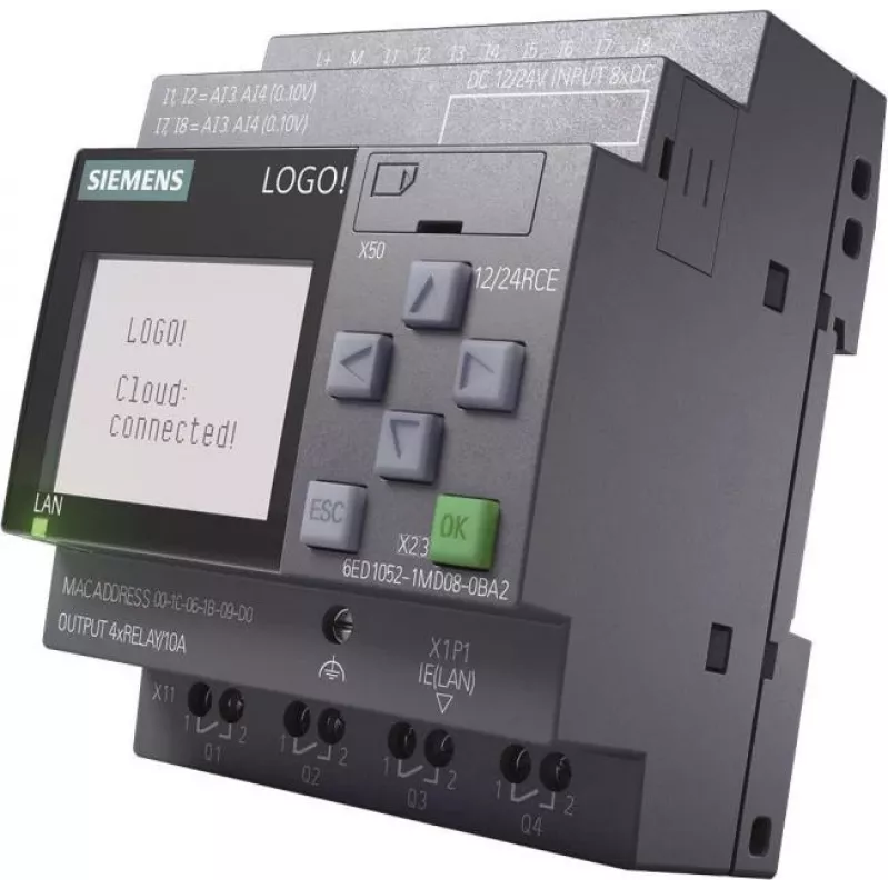 Siemens LOGO! 6ED1052-1MD08-0BA2 12/24RCE Logic Module