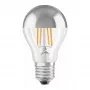 LEDVANCE LED Lemputė 6.5W E27 650lm 2700K Šilta Balta Sidabrinis Vainikas 300°