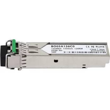 BlueOptics SLC120-DDM suderinamas SFP siųstuvas-imtuvas, 100BASE-ZX, vienmodis, 1550nm, 120km, DDM, 0-70°C