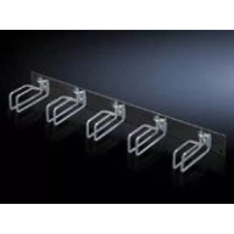 Rittal 7257.105 kabelių valdymo skydelis, juodas, plieninis, 2U, 19 colių, 482,6 mm