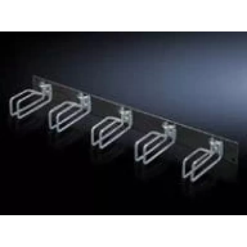 Rittal 7257.105 kabelių valdymo skydelis, juodas, plieninis, 2U, 19 colių, 482,6 mm