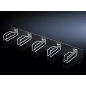 Rittal 7257.105 kabelių valdymo skydelis, juodas, plieninis, 2U, 19 colių, 482,6 mm