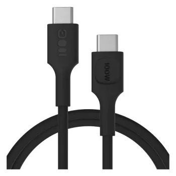 GREEN CELL USB-C į USB-C PowerFlex 100W Silikoninis Laidas 1,2m Juodas