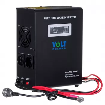 VOLT POLSKA SINUS PRO 2000W 24V gryno sinusinio bangos keitiklis/įkroviklis 1400W nuolatinė