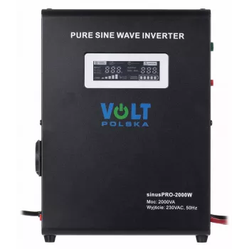 VOLT POLSKA SINUS PRO 2000W 24V gryno sinusinio bangos keitiklis/įkroviklis 1400W nuolatinė