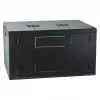 EFB-ELEKTRONIK 19 colių sieninis korpusas 6U, fiksuotas, 1-dalis, RAL 9005 juodas, gylis 450 mm (691706VTS.45)