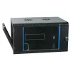 EFB-ELEKTRONIK 19 colių sieninis korpusas 6U, fiksuotas, 1-dalis, RAL 9005 juodas, gylis 450 mm (691706VTS.45)