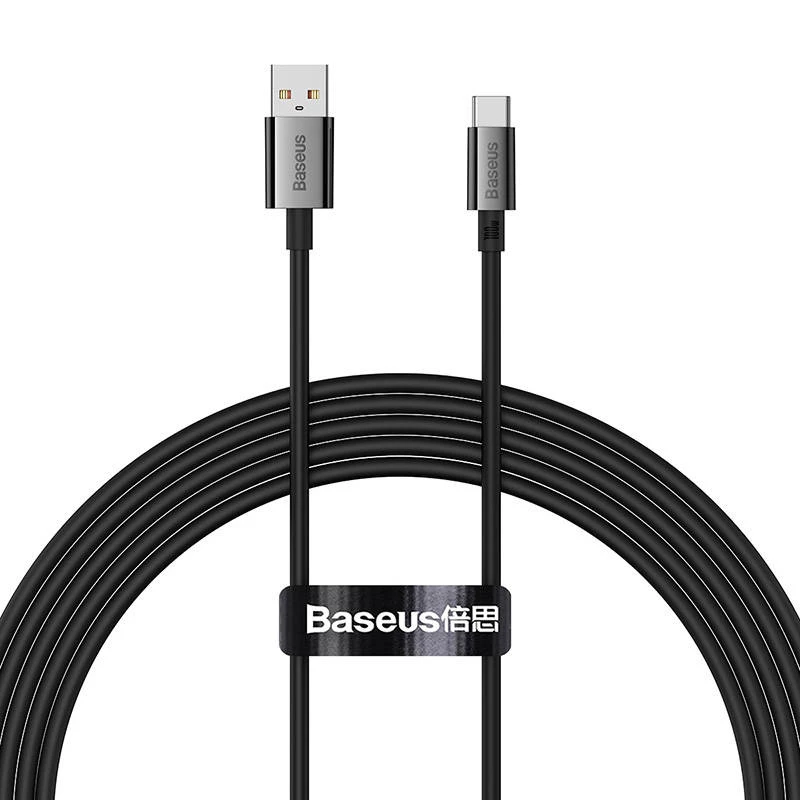 Baseus Superior 100W USB į USB-C laidas 2m Juodas