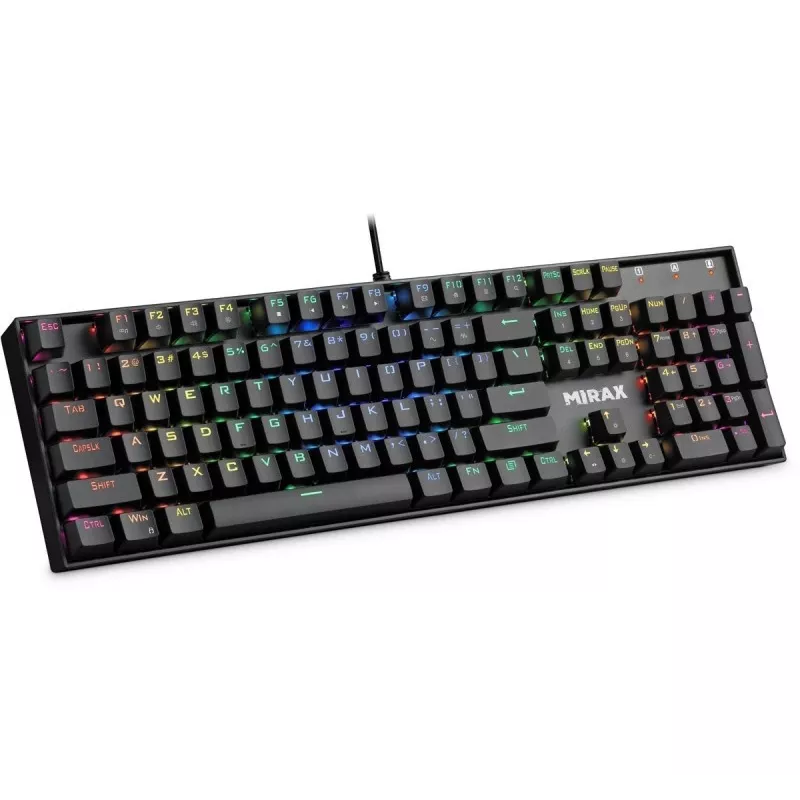 Defender Mirax GK-352 mechaninė žaidimų klaviatūra, Outemu Blue jungikliai, RGB apšvietimas, laidinė USB, juoda