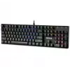 Defender Mirax GK-352 mechaninė žaidimų klaviatūra, Outemu Blue jungikliai, RGB apšvietimas, laidinė USB, juoda