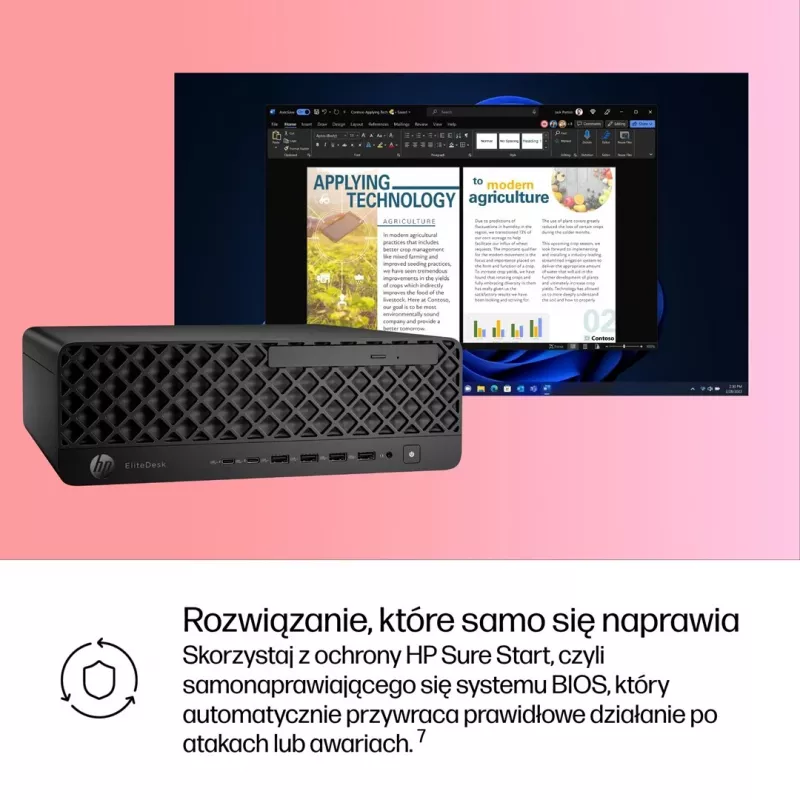 HP EliteDesk 800 G1 SFF stalinis kompiuteris, Intel Core i5-4590, 16GB RAM, 512GB SSD, Windows 11 Pro, 3 metų garantija