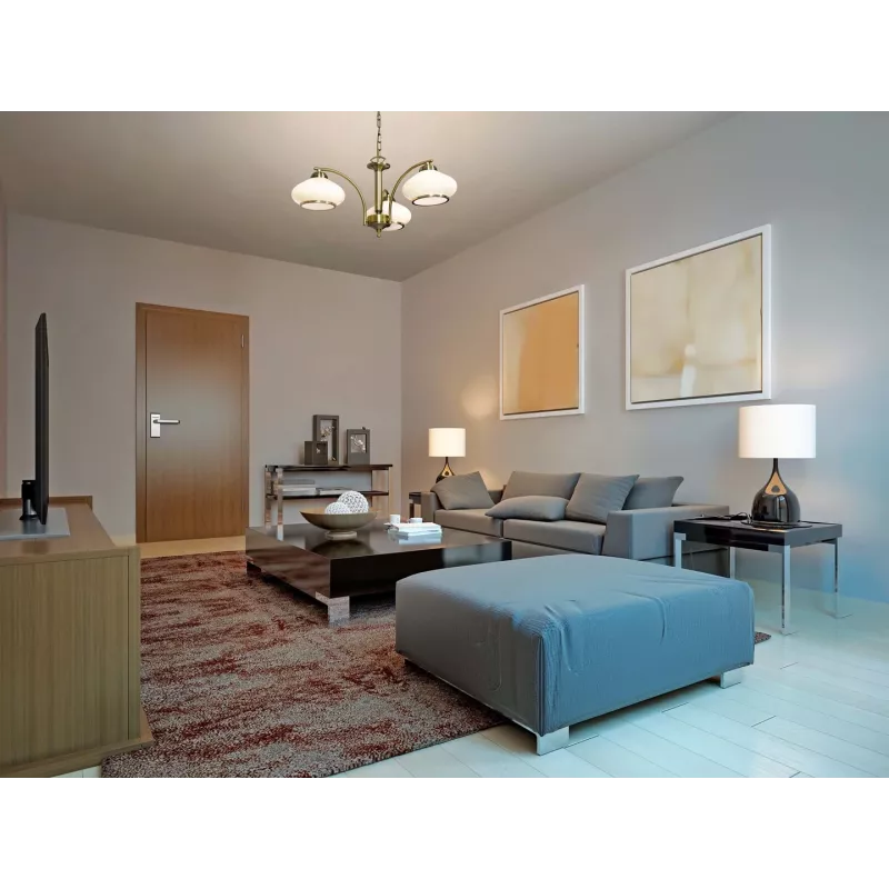 Activejet Classic Ceiling Chandelier Pendant Lamp RITA Patina Triple 3xE27 for Living Room