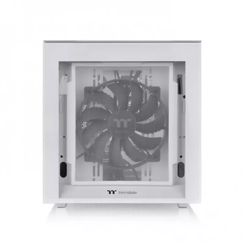 Thermaltake Divider 200 TG Snow Micro Case, White, Tempered Glass