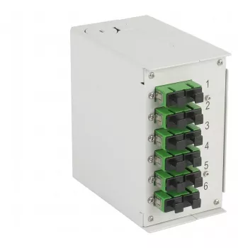 EFB-ELEKTRONIK DIN Rail Box OS2 6xSC/APC Duplex Coupler be Pigtails (BHS60228.6)