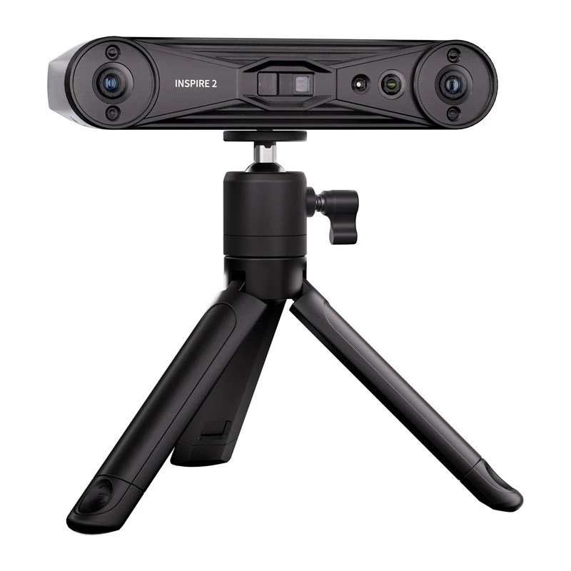 Revopoint Inspire 2 Standard Edition 3D Scanner - Rankinis ir stalinis, dviejų ašių infraraudonųjų spindulių struktūrinė šviesa, 0,05 mm tikslumas, 24 bitų spalva