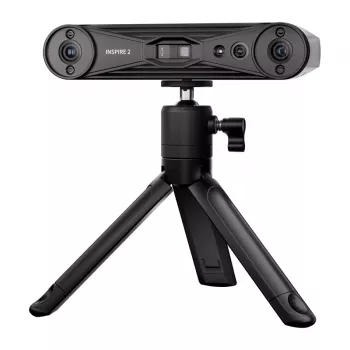 Revopoint Inspire 2 Standard Edition 3D Scanner - Rankinis ir stalinis, dviejų ašių infraraudonųjų spindulių struktūrinė šviesa, 0,05 mm tikslumas, 24 bitų spalva