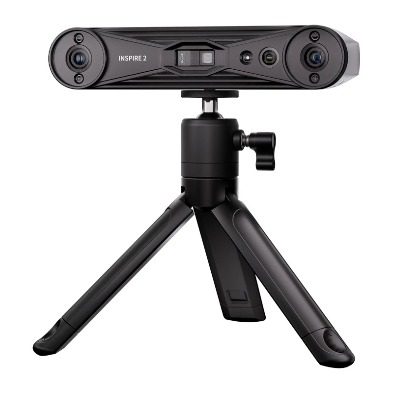 Revopoint Inspire 2 Standard Edition 3D Scanner - Rankinis ir stalinis, dviejų ašių infraraudonųjų spindulių struktūrinė šviesa, 0,05 mm tikslumas, 24 bitų spalva