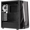 Aerocool NightHawk Duo Midi-Tower, grūdintas stiklas - juoda