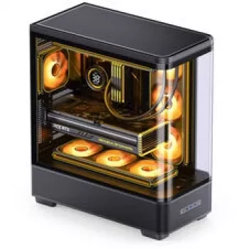 Jonsbo TK-5 Midi-Tower, ATX, Grūdintas stiklas - Juoda