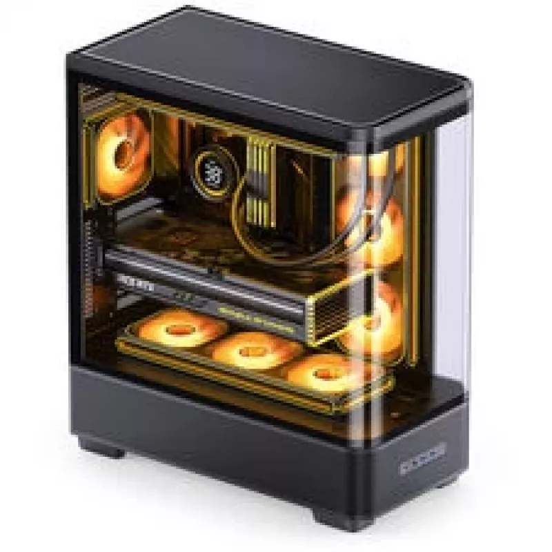Jonsbo TK-5 Midi-Tower, ATX, Grūdintas stiklas - Juoda