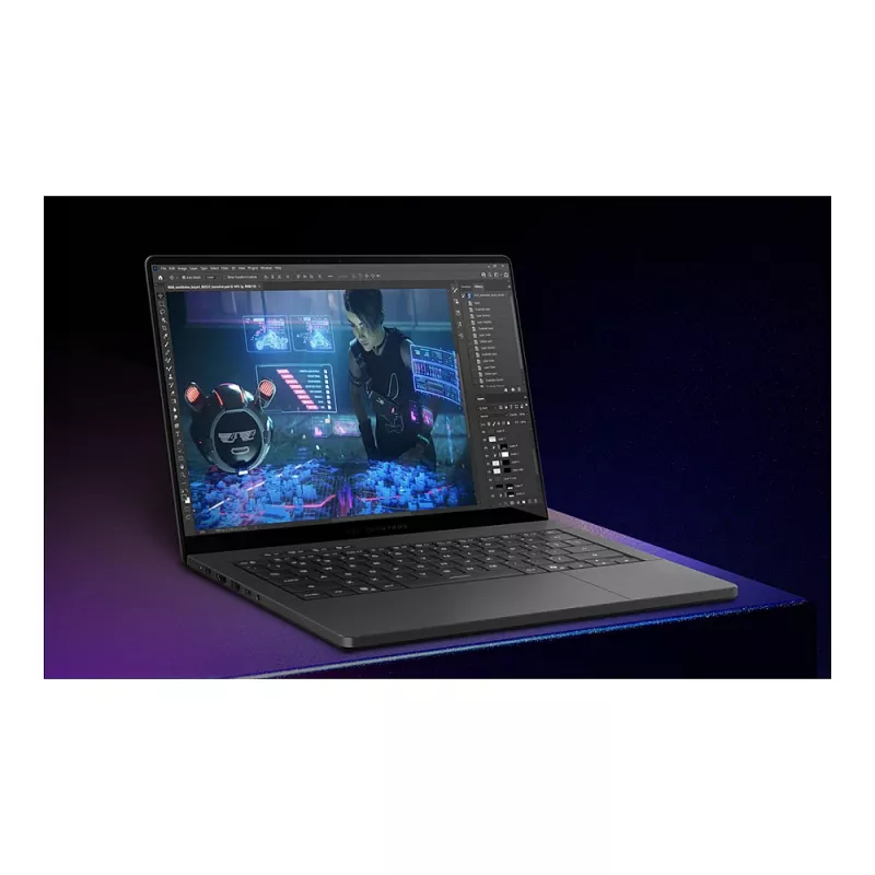 ASUS ROG Zephyrus G14 GU405AR-SY044W žaidimų nešiojamas kompiuteris, 14 colių 3K OLED 120Hz, Intel Core Ultra 9 386H, 64GB LPDDR5x, 2TB SSD, GeForce RTX 5070 Ti 12GB, Windows 11 Home, vokiška QWERTZ klaviatūra