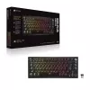 CORSAIR K65 PLUS Wireless 75% mechaninė klaviatūra, keičiami jungikliai, MLX Red Tactile, per klavišą RGB, QWERTY anglų, juoda