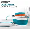 Beldray LA034816TQFEU7 Sulankstomas skalbinių krepšys, baltas/mėtinis