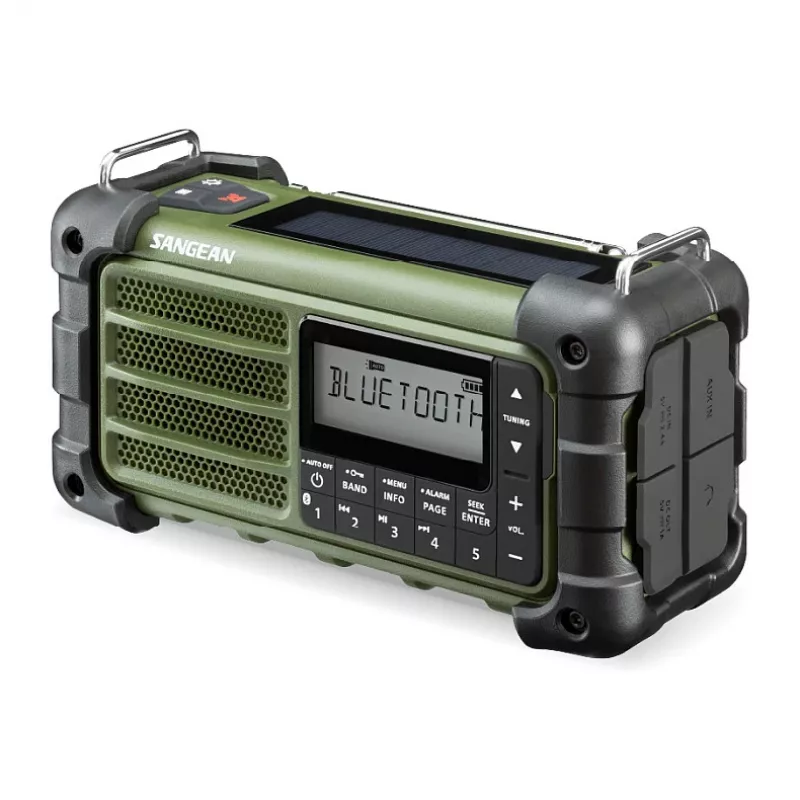 Sangean MMR-99 AM/FM nešiojamasis avarinis radijas, miško žalia