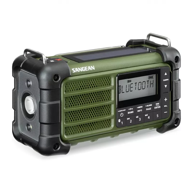 Sangean MMR-99 AM/FM nešiojamasis avarinis radijas, miško žalia