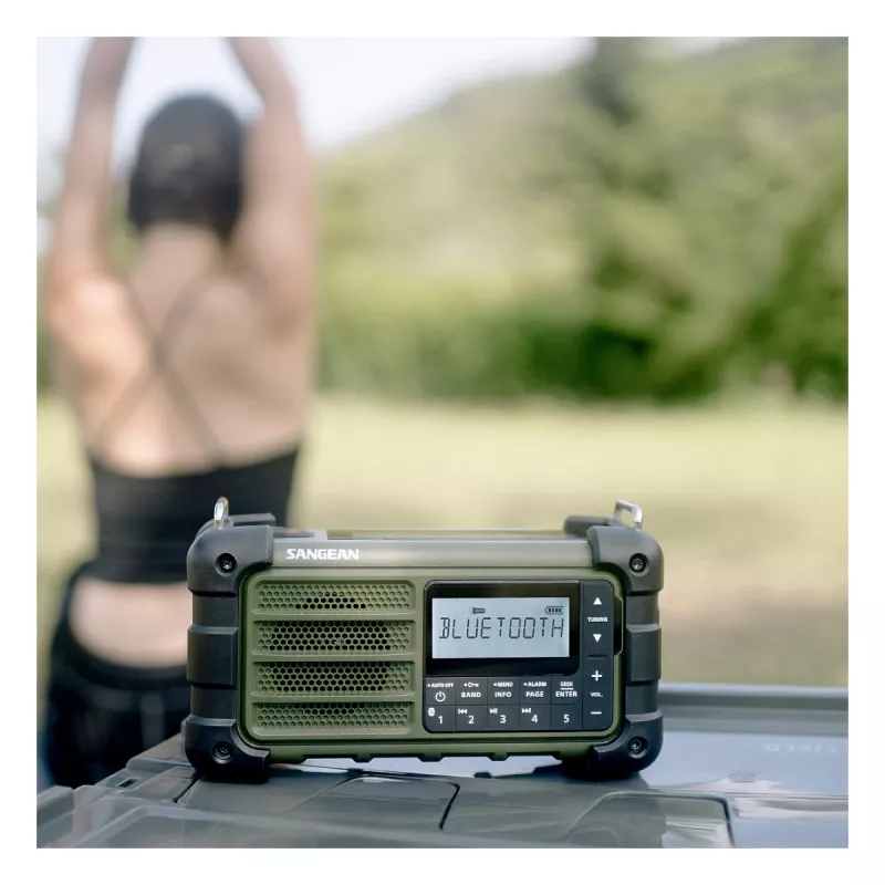 Sangean MMR-99 AM/FM nešiojamasis avarinis radijas, miško žalia