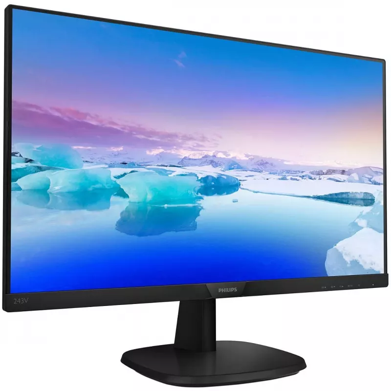Philips V-Line 243V7QDSB 23.8 colio Full HD IPS LED monitor - FlickerFree, LowBlue režimas, 75Hz, VGA/DVI/HDMI