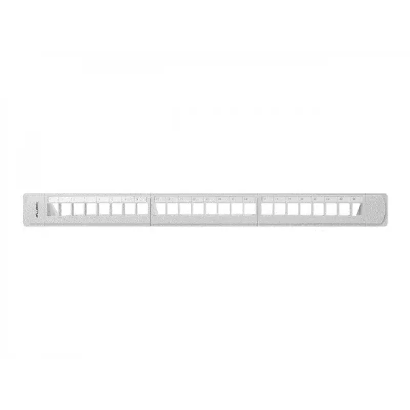LANBERG PPKS-1124-S Keystone Patch Panel 19 inch 24 Port 1U UTP Cat.5e Pilka