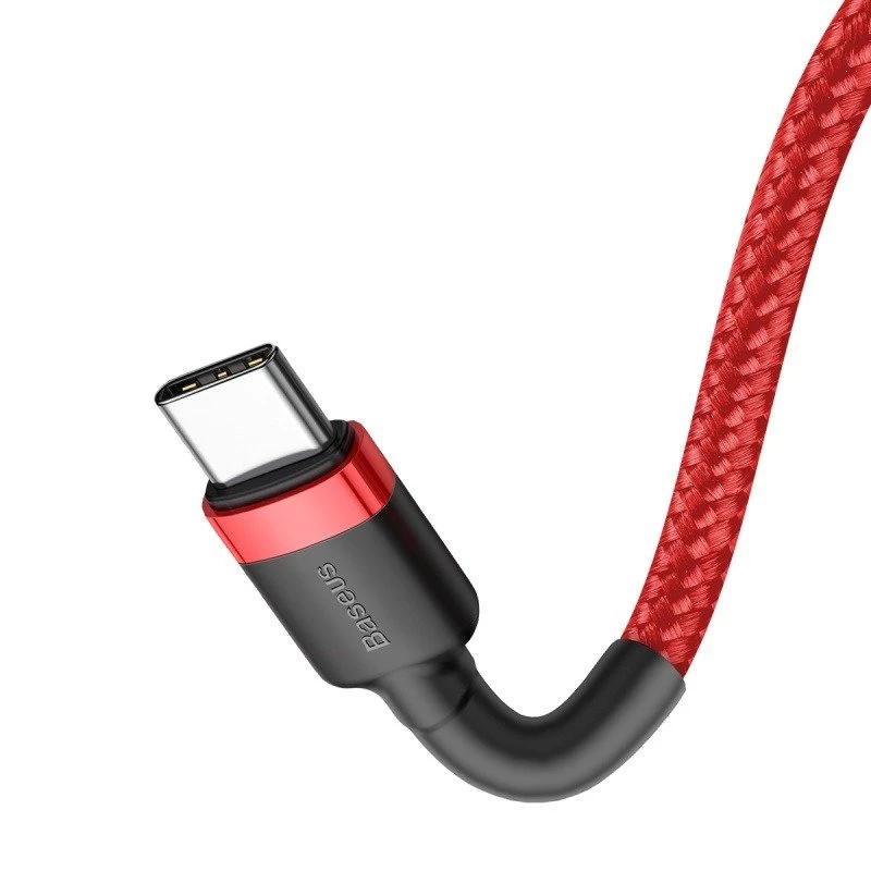 Baseus Cafule USB-C į USB-C laidas 60W 1m Raudonas