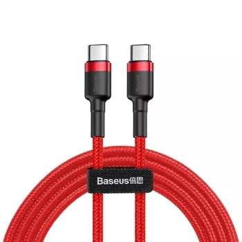 Baseus Cafule USB-C į USB-C laidas 60W 1m Raudonas