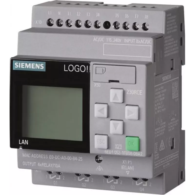 Siemens LOGO! 230RCE 6ED1052-1FB08-0BA2 Loginis modulis